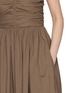  - MATTEAU - Gathered Bodice Cotton Midi Dress