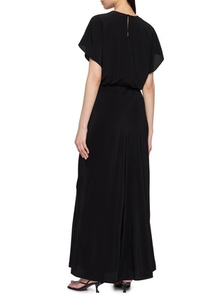 Back View - Click To Enlarge - MATTEAU - Bias Midi Silk Dress