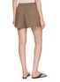 Back View - Click To Enlarge - MATTEAU - Elasticated Waistband Cotton Shorts