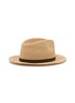 Figure View - Click To Enlarge - BORSALINO - Striped Ribbon Trim Raffia Hat