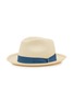 BORSALINO Ribbon Trim Woven Straw Hat