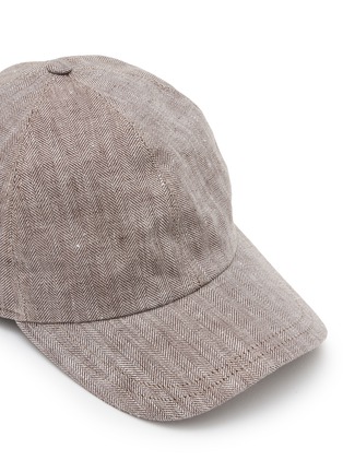 Detail View - Click To Enlarge - BORSALINO - Herringbone Baseball Cap