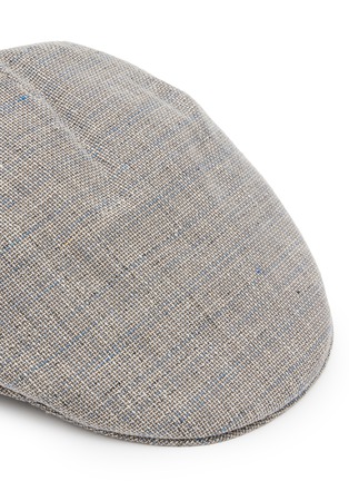 Detail View - Click To Enlarge - BORSALINO - Windowpane Flat Cap