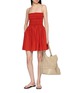 Figure View - Click To Enlarge - MATTEAU - Shirred Bodice Cotton Mini Dress