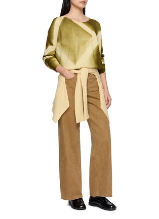 Figure View - Click To Enlarge - SUZUSAN - Cross Print Seamless Sweater