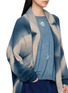  - SUZUSAN - Cross Print Seamless Upside Down Cape