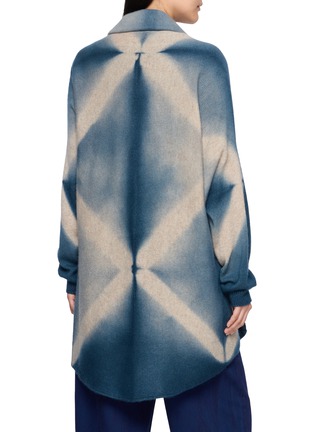 Back View - Click To Enlarge - SUZUSAN - Cross Print Seamless Upside Down Cape