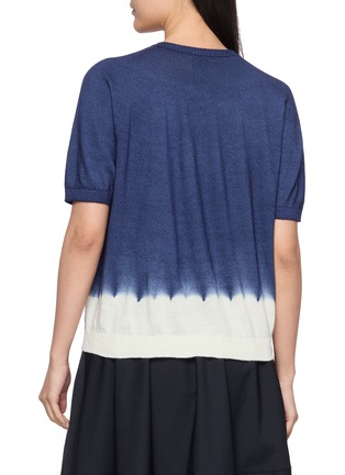 Back View - Click To Enlarge - SUZUSAN - Shibori Washable Knit T-Shirt