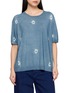 SUZUSAN Shibori Washable Knit T-Shirt