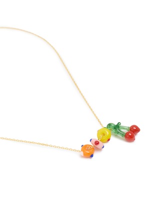 Detail View - Click To Enlarge - SORBET ISLAND - Cherry charm Gold Plated Necklace