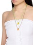 Figure View - Click To Enlarge - SORBET ISLAND - Mango Charm Adjustable Necklace