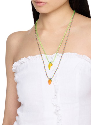 Figure View - Click To Enlarge - SORBET ISLAND - Banana Charm Adjustable Necklace