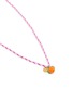 Detail View - Click To Enlarge - SORBET ISLAND - Orange Charm Adjustable Necklace