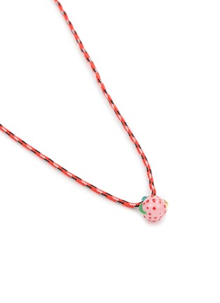 Detail View - Click To Enlarge - SORBET ISLAND - Strawberry Charm Adjustable Necklace