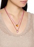 Figure View - Click To Enlarge - SORBET ISLAND - Strawberry Charm Adjustable Necklace
