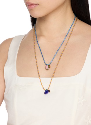 Figure View - Click To Enlarge - SORBET ISLAND - Fruit Charm Adjustable Necklace