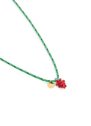 Detail View - Click To Enlarge - SORBET ISLAND - Raspberry Charm Adjustable Necklace