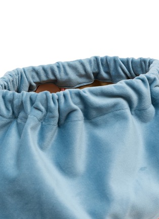 Detail View - Click To Enlarge - SORBET ISLAND - Good Vibes Velvet Clutch Bag