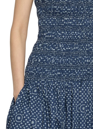 - MATTEAU - Shirred Drop Waist Printed Maxi Dress