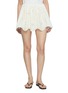 MATTEAU Broderie Scalloped Hem Cotton Mini Skirt