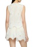 Back View - Click To Enlarge - MATTEAU - Broderie Open Tie Front Cotton Blouse