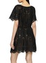 Back View - Click To Enlarge - MATTEAU - Broderie Scalloped Hem Cotton Mini Dress