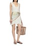 Figure View - Click To Enlarge - MATTEAU - Broderie Scalloped Hem Cotton Tank Mini Dress