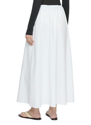 Back View - Click To Enlarge - MATTEAU - Drawcord Cotton Midi Skirt
