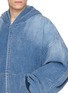  - ALEXANDERWANG - Oversized Brushed Denim Hoodie