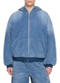 Main View - Click To Enlarge - ALEXANDERWANG - Oversized Brushed Denim Hoodie