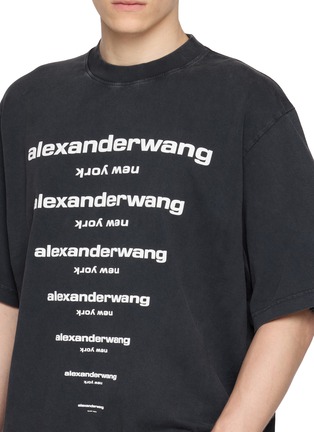  - ALEXANDERWANG - Gradient Logo Cotton T-shirt