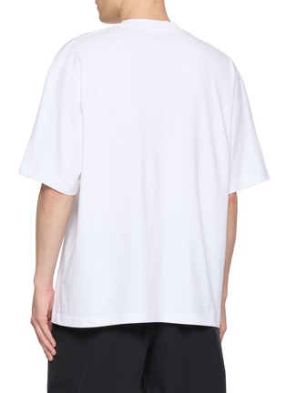 Back View - Click To Enlarge - ALEXANDERWANG - Gradient Logo Cotton T-shirt