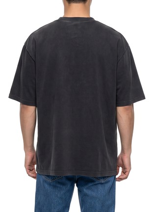 Back View - Click To Enlarge - ALEXANDERWANG - Small Centre Logo Cotton T-Shirt