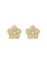 LC COLLECTION JEWELLERY Floral 18K Gold Diamond Earrings