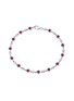 LC COLLECTION JEWELLERY 18K White Gold Diamond Ruby Bracelet