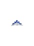 LC COLLECTION JEWELLERY 14K White Gold Diamond Blue Sapphire Ring — US 7