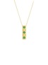 LC COLLECTION JEWELLERY 18K Gold Diamond Emerald Necklace
