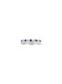LC COLLECTION JEWELLERY 14K White Gold Diamond Blue Sapphire Ring — Size US 7