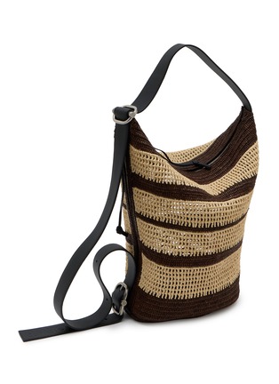 Detail View - Click To Enlarge - LOEWE - Medium Loop Raffia Bucket Bag