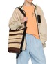 Figure View - Click To Enlarge - LOEWE - Medium Loop Raffia Bucket Bag