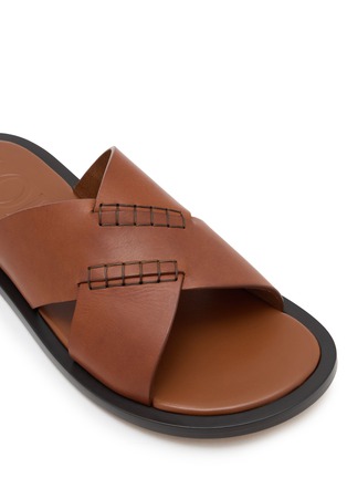 Detail View - Click To Enlarge - LOEWE - Stitched Leather Sandals
