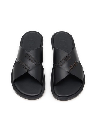 Detail View - Click To Enlarge - LOEWE - Stitched Leather Sandals