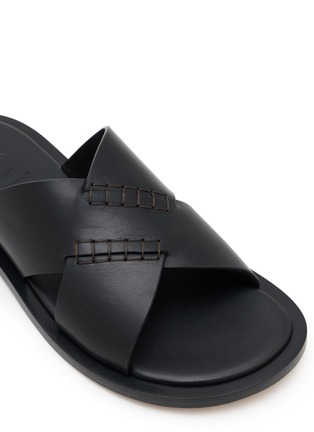 Detail View - Click To Enlarge - LOEWE - Stitched Leather Sandals