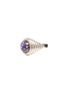 WILHELMINA GARCIA Silver Crystal Marbled Ring