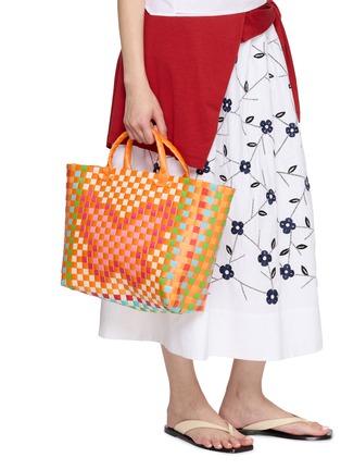 Figure View - Click To Enlarge - FARM RIO - Butterfly Woven Tote Bag