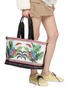 Front View - Click To Enlarge - FARM RIO - Toucan With Foliage Destiny Shoulder Bag