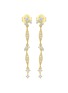 Detail View - Click To Enlarge - LC COLLECTION JEWELLERY - 18K Gold Diamond Drop Earrings