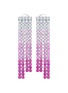 Detail View - Click To Enlarge - LC COLLECTION JEWELLERY - 18K White Gold Diamond Pink Sapphire Drop Earrings