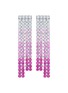 LC COLLECTION JEWELLERY 18K White Gold Diamond Pink Sapphire Drop Earrings