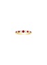 LC COLLECTION JEWELLERY 14K Gold Diamond Ruby Ring — Size US 7